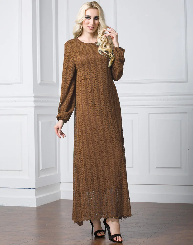 Kimono Turc Femmes Abaya Hijab En Vêtements Arabe Islamique Robe Mode coffee À Pour Saoudite green Arabie Kaftan Dubaï La Black Dentelle Musulman SXrzSqP