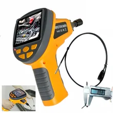 3,9 мм видео инспекционная камера промышленный Бороскоп Труба автомобиль IP67 3,5 дюймов TFT lcd эндоскоп 2 светодиодный светильник 1 м кабель