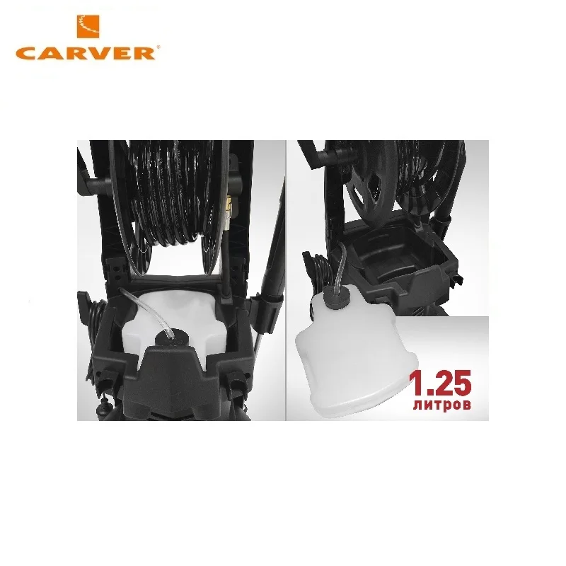 Мойка высокого давления CARVER CW 2201E (2500Вт 135 165 бар 7 8 л/мин колеса катушка