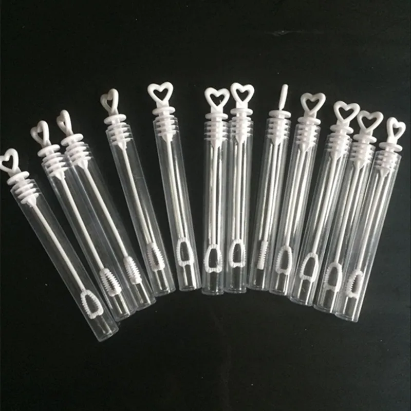 

120pcs Love Heart Empty Bubble Soap Bottles Tube Blowing Love Bubbles for Wedding Decoration Birthday Party Supplies