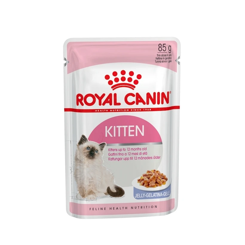 Royal Canin Kitten Instinctive влажный корм для котят от 4 до 12 месяцев(кусочки в желе, 36 пакетиков по 0.085 г