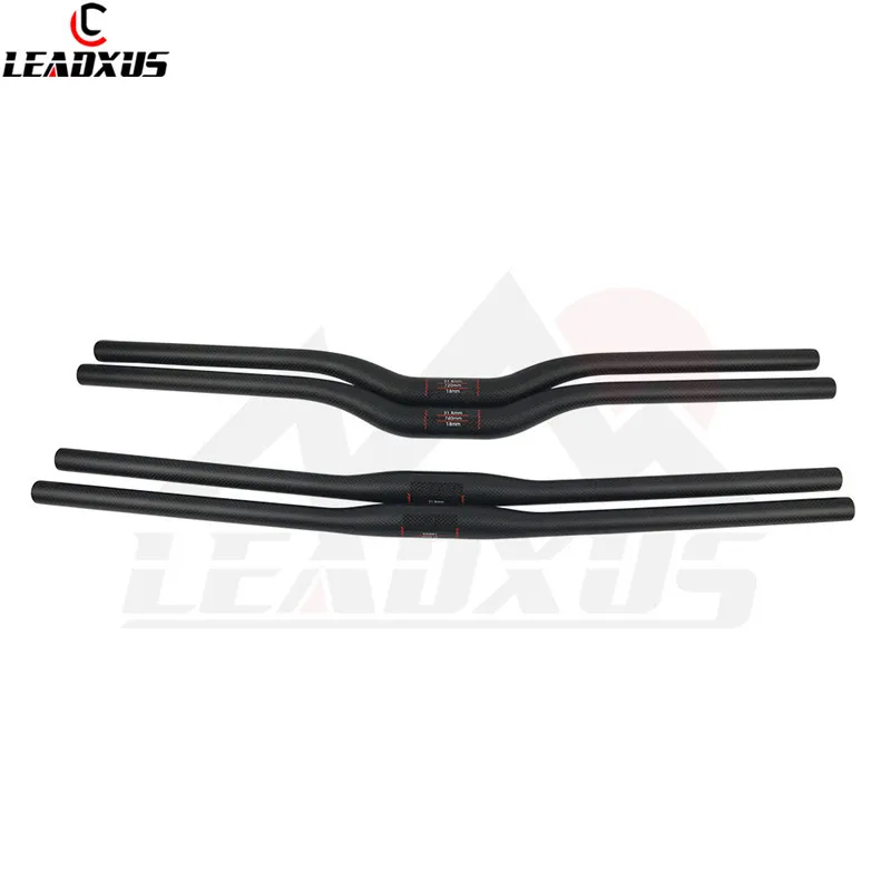 

LEADXUS High Quality Flat/Riser One-shaped 3K Carbon Handlebar MTB Bicycle Handlebar Carbon Bike Handlebar 660/680/700/720/740mm