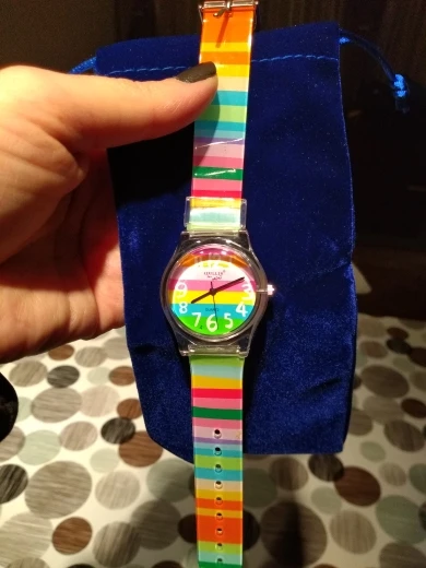 Lancardo Rainbow Quartz Luxury Girl Silicone Wrist Watch