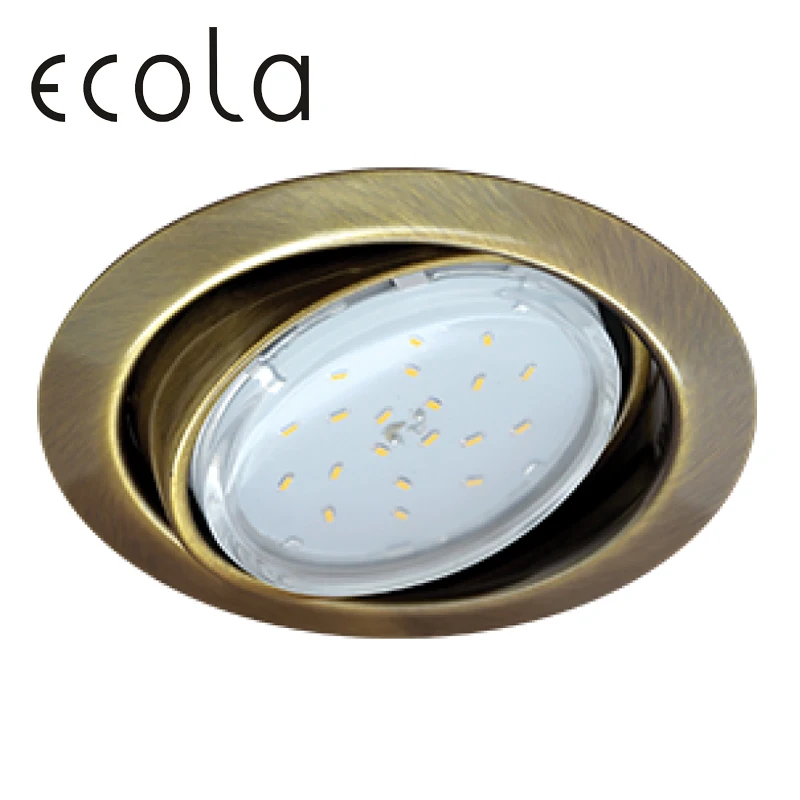 Ecola GX53 FT9073 светильник встраиваемый поворотный для ламп 40x120 мм|Потолочные лампы| |