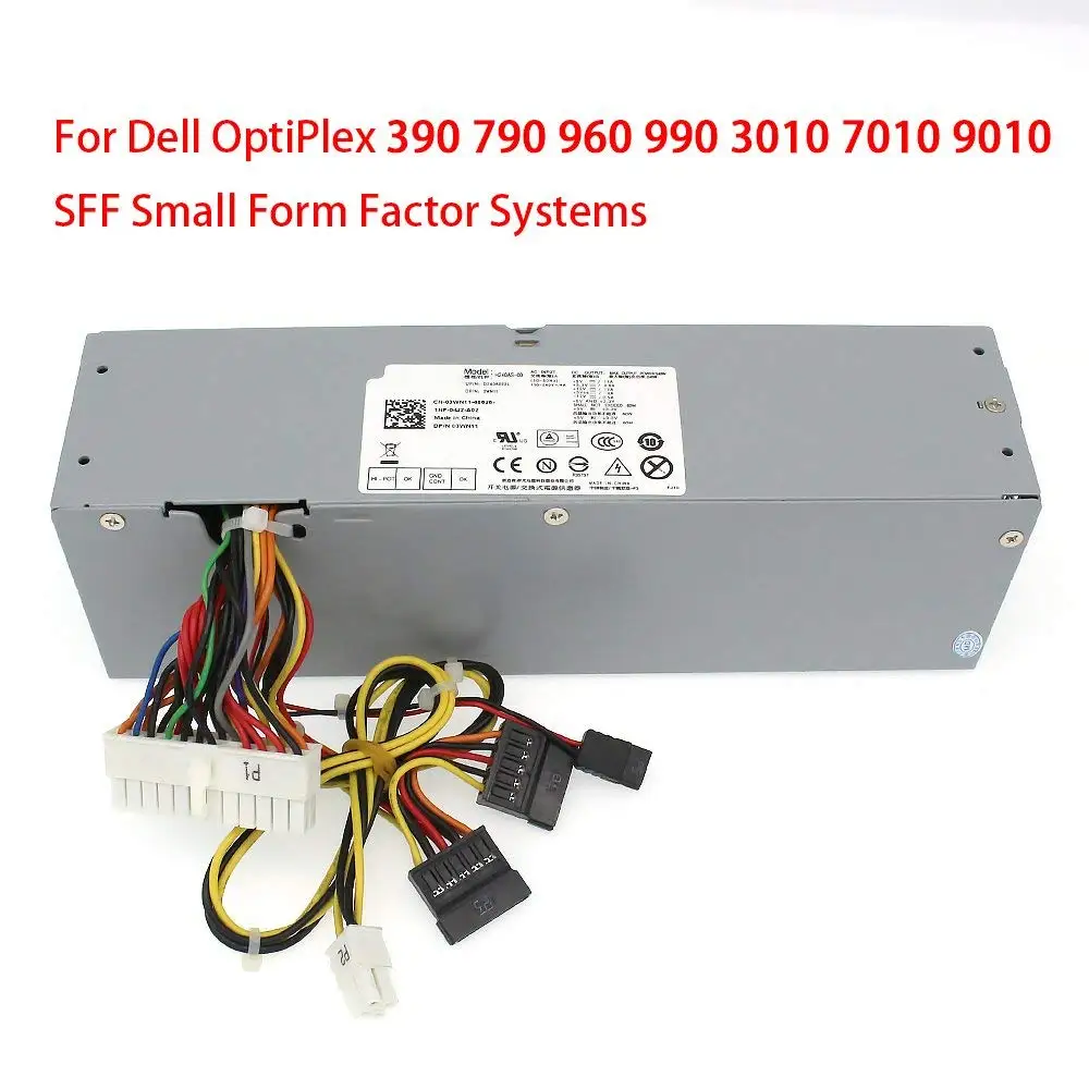 240W Power Supply Unit PSU for Dell OptiPlex 390 790 960 990 3010 9010 Small Form Factor System SFF H240AS-00 H240ES-00 D240ES-00 AC240AS-00 AC240ES-00 L240AS-00 3WN11 PH3C2 2TXYM 709MT J50TW3