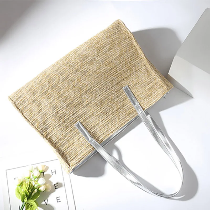 Women Summer Beach Handbag Bohemian Large Capacity Lady Straw Bags Travel Female Weave Shoulder Bag Casual Knitted Tote SS3029 (12)