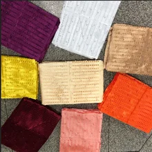 Venda quente Gele Headtie Aso Oke com Contas Feitas À Mão Envoltório Cachecol 3 peças por saco Nigeriano Gele Aso Oke Headtie-30