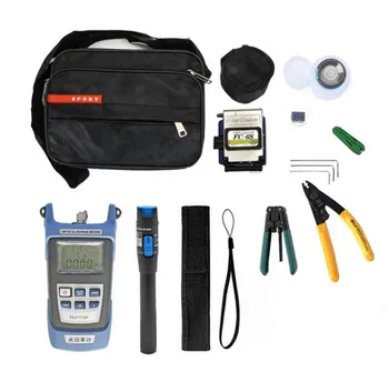 

Fiber Optic Tool Kit with Optical Power Meter Visual Fault Locator 1mw Fiber
