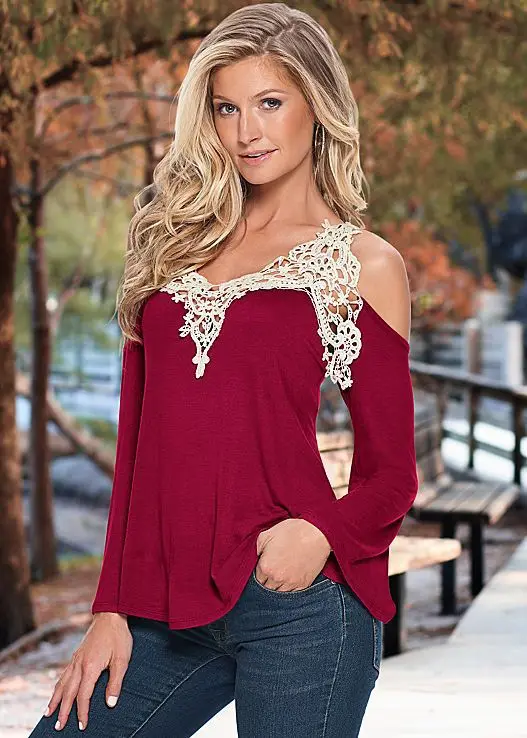 5xl Summer 2019 Woman Sexy T-shirt V-Neck Long Sleeve T-shirts Lace Off Shoulder Shirt Loose Plus Size Women Clothes Summer Tops 5xl Summer 2019 Woman Sexy T-shirt V-Neck Long Sleeve T-shirts Lace Off Shoulder Shirt Loose Plus Size Women Clothes Summer Tops