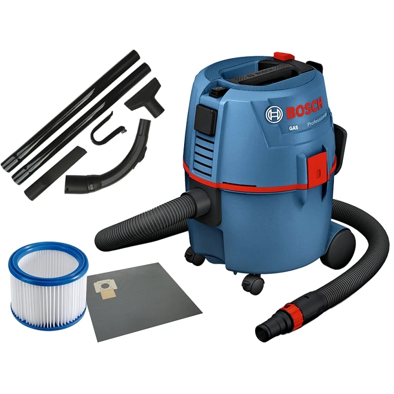 Пылесос для сухой и влажной уборки Bosch GAS 20 L SFC (Мощность 1200 Вт, объем пылесборника 20 л, длина кабеля 5 м, функция выдува)