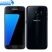 Мобильный телефон samsung Galaxy S7 G930F, четырехъядерный, 4 Гб ОЗУ, 32 Гб ПЗУ, водонепроницаемый, 4G LTE, 5,1 дюймов, NFC, gps, 12 МП
