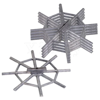 

Yibuy 5 pcs Silver 235mm Dia Dobro Resophonic Spider Bridge Cast Replacement Part