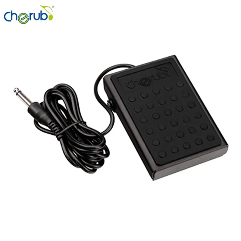 

Newest!! Cherub WTB-006 Universal Compact Sustain Pedal Polarity Switch Anti-slip Rubber Base for all Keyboard Instruments Piano