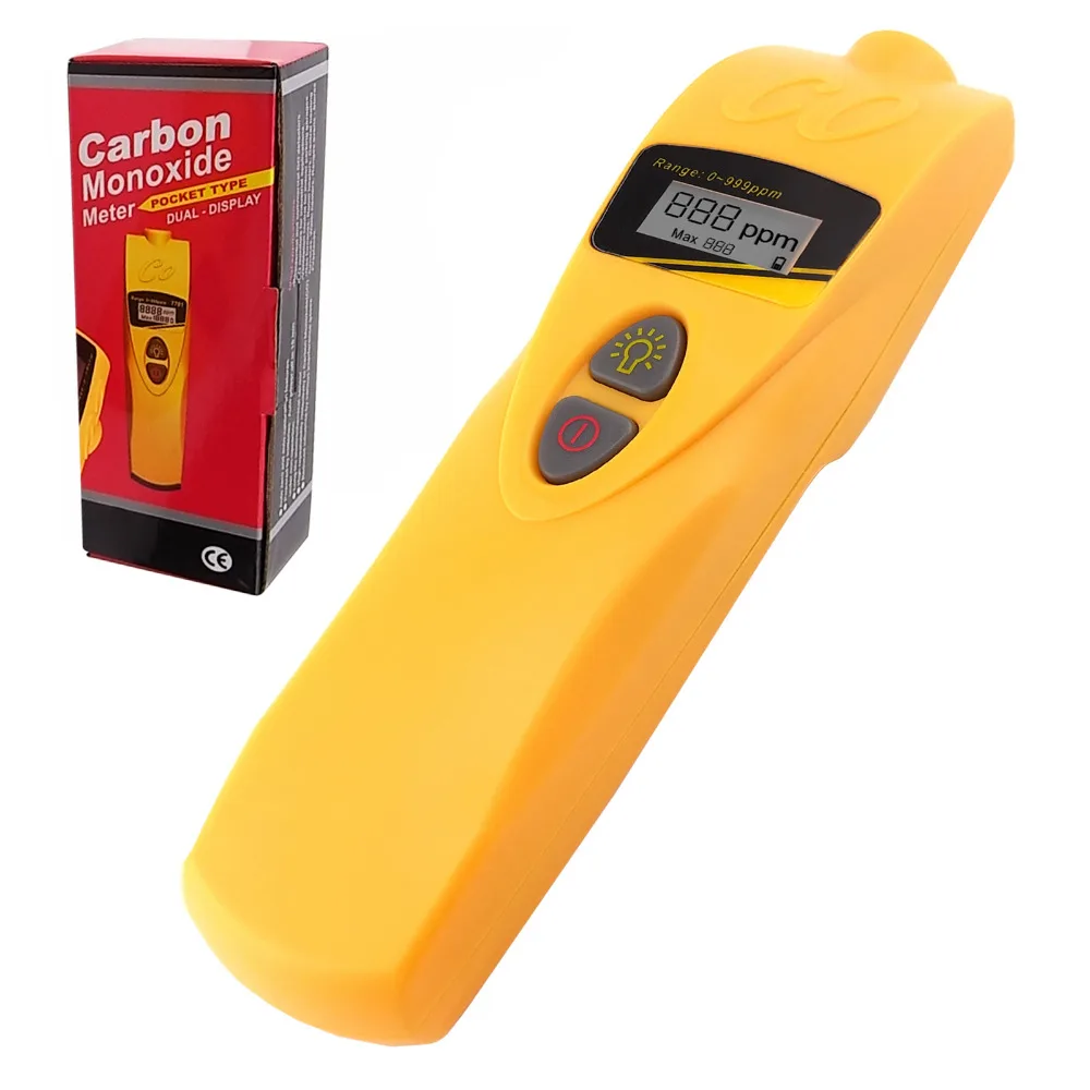 

Digital Handheld Carbon Monoxide CO Meter 0~999 PPM Range Monitor Detector Tester Handheld Pocket Type CE Marking