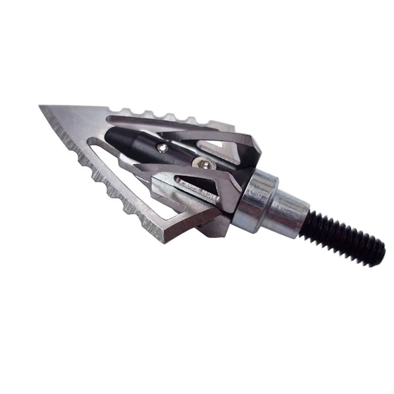

6pcs Hunting Arrowhead 100Gr Steel Broadhead Arrow Point Target Shooting Tips Crossbow Compound Recurve Bow Head