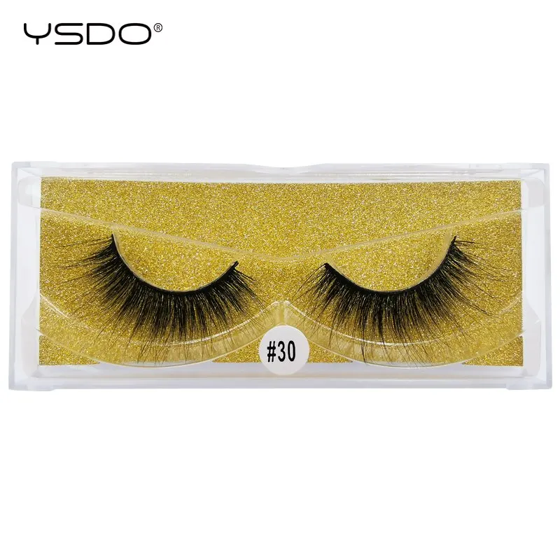 

YSDO 1 Pair EyeLashes 3D Mink 100% Dramatic Natural Hair False Lashes Long Fluffy Fake EyeLashes Reusable Cilios Eye Lashes #30