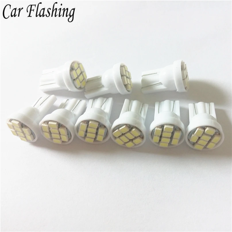 

Car Flashing Promotion Led T10 8 smd 1206 8leds 8SMD Car signal LED Light 194 168 192 W5W 3020 12v Auto Wedge Lighting DC lamp