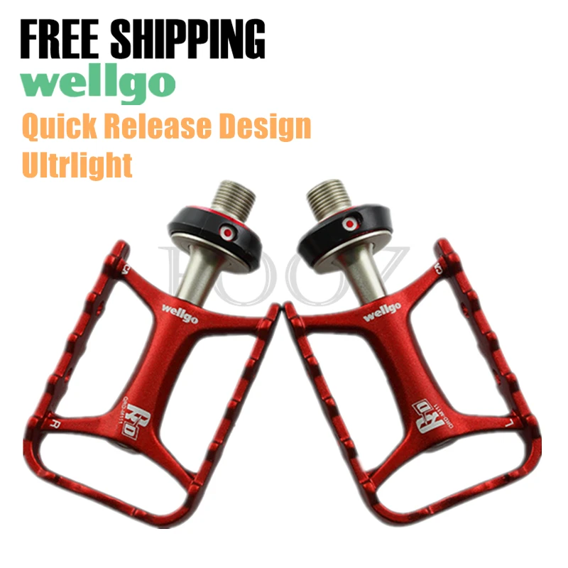 

Wellgo QRD-M111 Quick Release Sealed Bearing Bicycle Pedals Road Bike Ultralight Pedal MTB Cycling Pedals