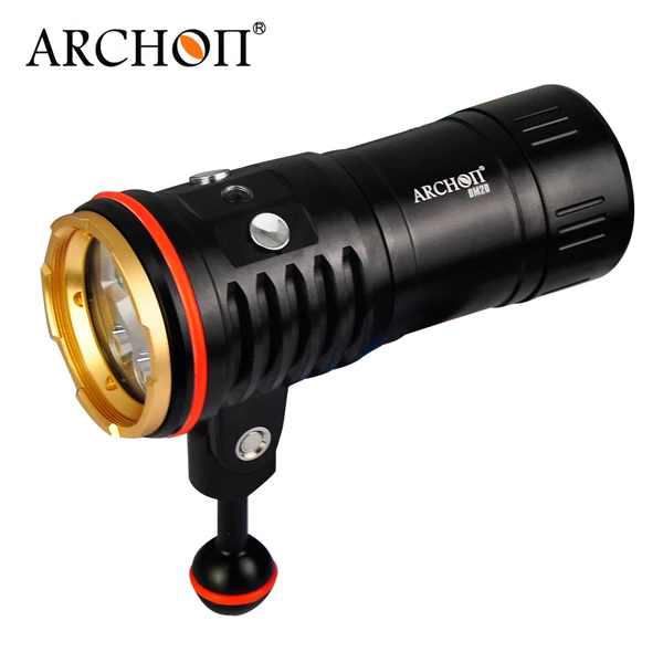 

ARCHON DM20 Aluminum Waterproof U2 5200 LM 4 Color Light Tint Diving LED Flashlight Torch+18650 Battery