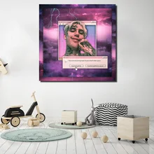 Lil Peep Aesthetic Edit Wallpaper Canvas Posters Prints Wall Art Painting Decorative Picture Modern Home Decoration Accessories