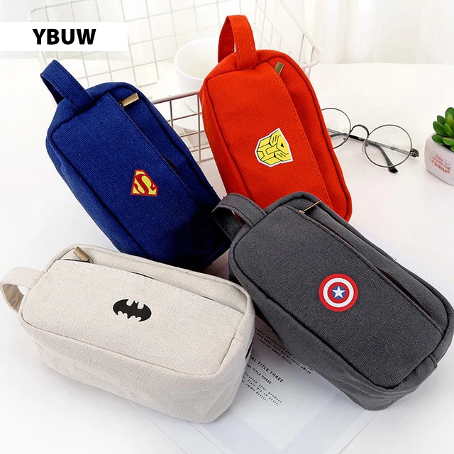 SQUMIDER-Superhero-Canvas-Pencil-Case-Creative-Large-Capacity-Side-Open-Zipper-Pencil-Bag-School-Stationery_0