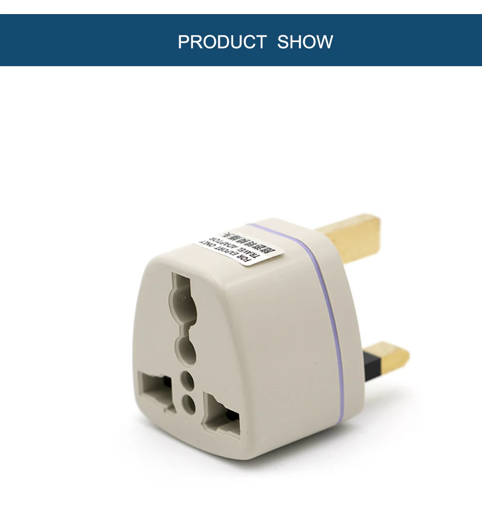 Multifunctional EU US AU to UK Plugs adapter Power Converter Plugs 2 Pin Socket EU to England Travel Charger Adapter Converter (10)