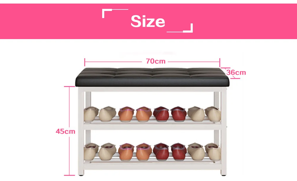 Современный двухслойный стеллаж для хранения обуви табурет с мягким сиденьем гостиная коробка для обуви шкаф обувь Органайзер Подставка