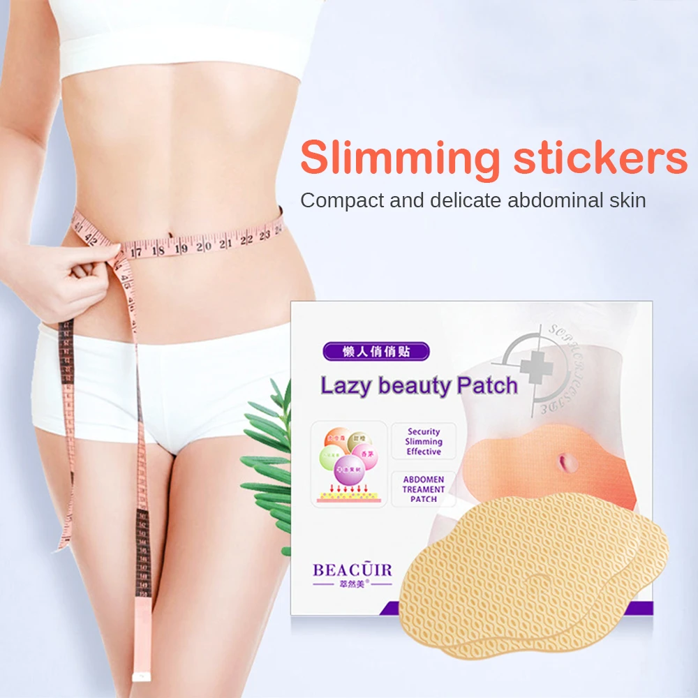 

5Pcs Lazy Beauty Patch Quick Slimming Patch Belly Slim Patch Abdomen Fat Burning Navel Stick For Weight Loss