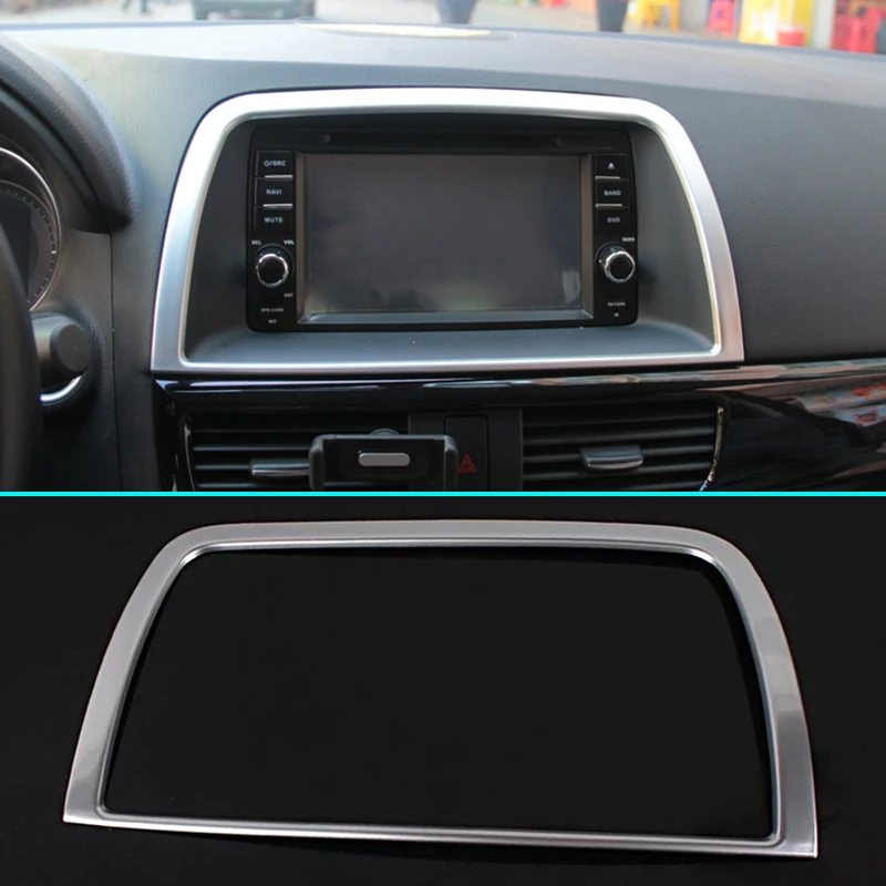 Prix pour FIT POUR 2012-2016 MAZDA CX-5 CX5 CHROME INTÉRIEUR INTÉRIEUR TABLEAU de BORD CENTER CONTRÔLE NAVI ÉCRAN COVER VERSION CADRE GARNIR LUNETTE Prix pour FIT POUR 2012-2016 MAZDA CX-5 CX5 CHROME INTÉRIEUR INTÉRIEUR TABLEAU de BORD CENTER CONTRÔLE NAVI ÉCRAN COVER VERSION CADRE GARNIR LUNETTE