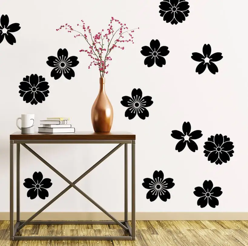 Blossom Flower Wall Decal Sakura Wall Decor Removable Kids Nursery Vinyl Living Room Decor