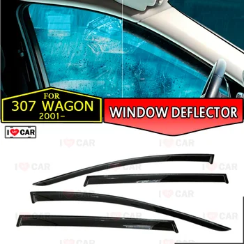 

Window deflectors for Peugeot 307 Wagon 2001-2011 car window deflector wind guard vent sun rain visor cover car styling