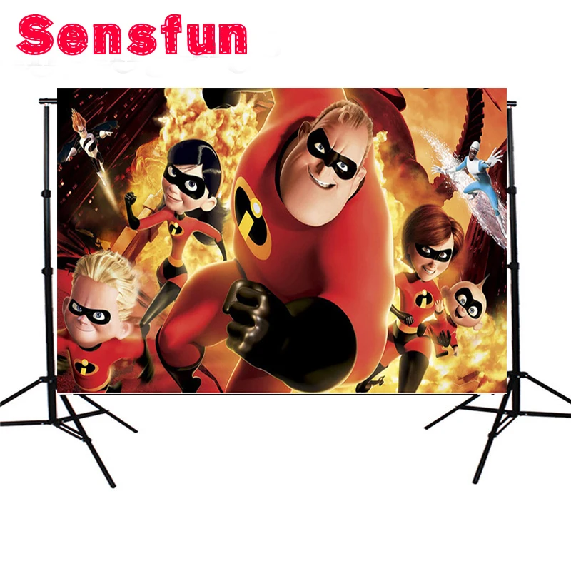 Виниловый фон для фотостудии Sensfun 7x5 футов супергерои семейная улица Леди Баг на
