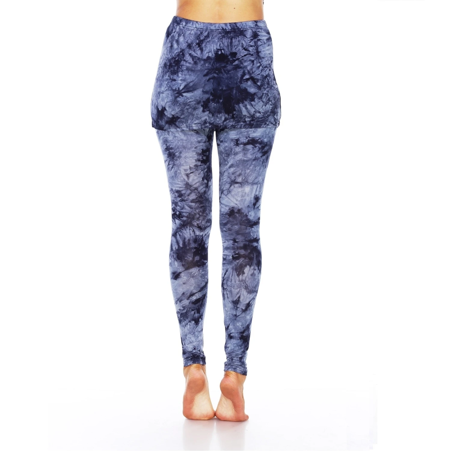Tie Dye Skirted Leggings - Navy (3)