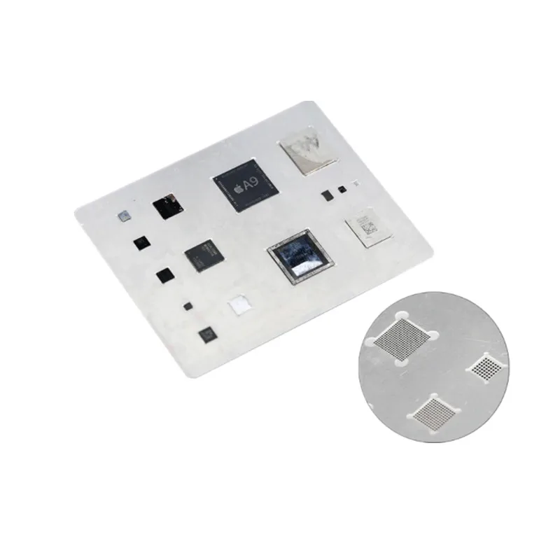 BGA Reballing Stencil 3D Planting Stencil Net Fixture IC For A8 A9 A10 A11  for iPhone 6S 7G 8G 8P X Series IC Chips Reballing (5)