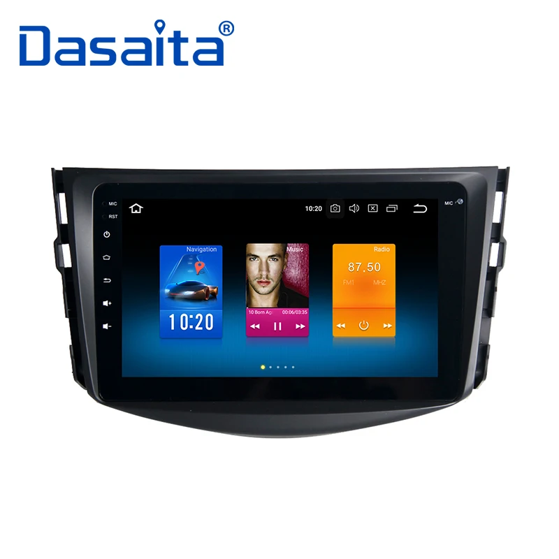 Автомагнитола с 9 &quotHD цифровым сенсорным экраном Bluetooth GPS навигатор 1 Din для Toyota RAV4