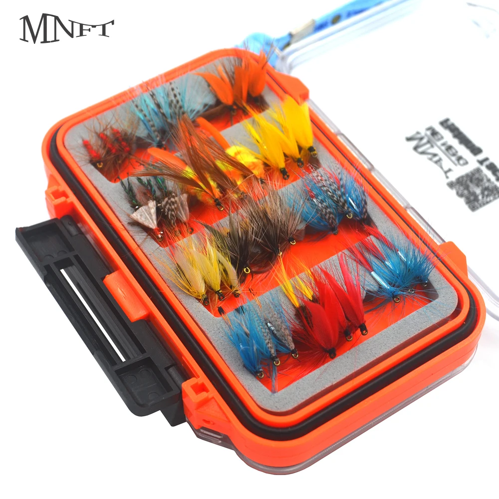MNFT 72PCS Assorted Nymph Fishing Fly Combo Trout Bass Blue Gill