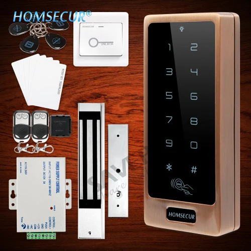 

HOMSECUR Waterproof Door Lock 125Khz RFID Access Control System+Tamper Alarm+Wiegand 26