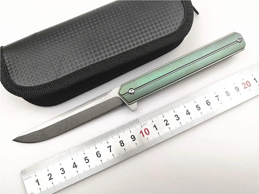 

KESIWO KS22 D2 Folding Knife Titanium handle outdoor folding camping survival Knife EDC TOOLS