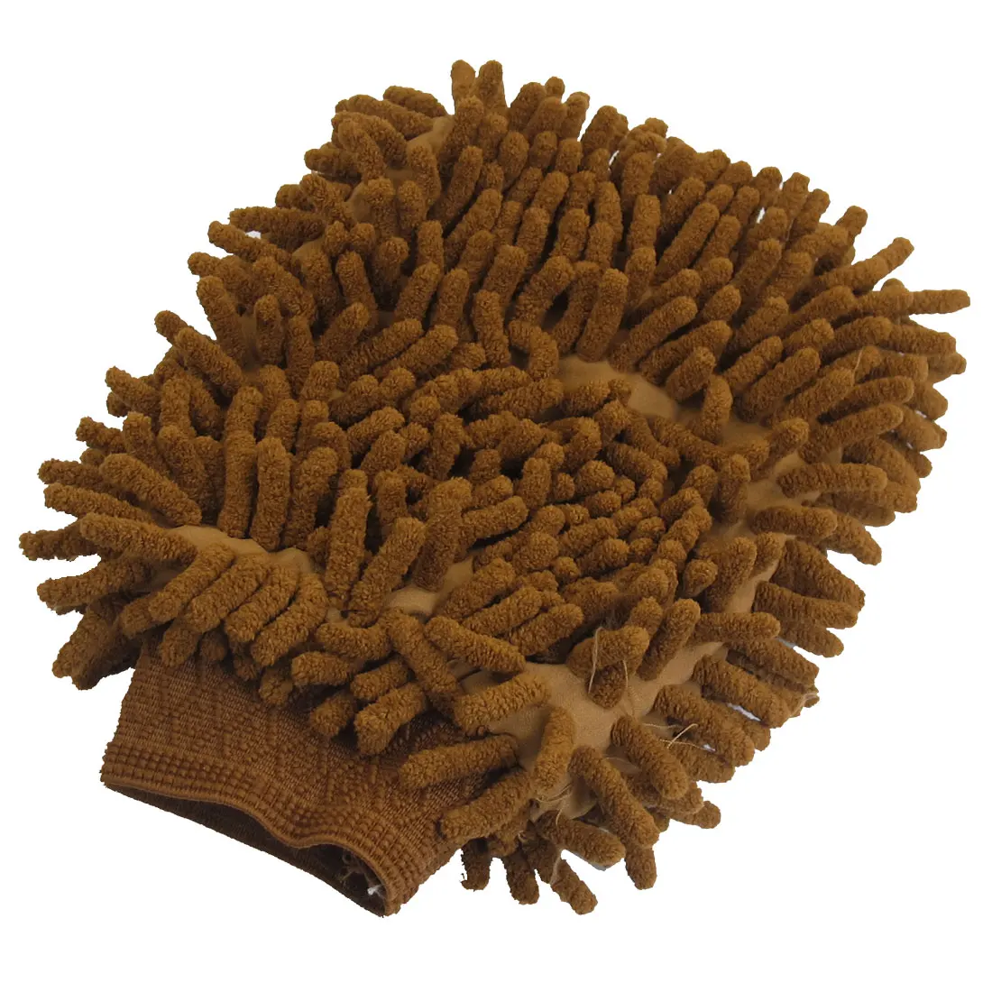 UXCELL Microfiber Chenille Wash Mitt Mitten Car Cleaning Glove Brownin