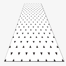 Else белый пол черный треугольники геометрические 3d принт нескользящие микрофибры Моющиеся длинные Бегун Коврики Rugs коврики для прихожей