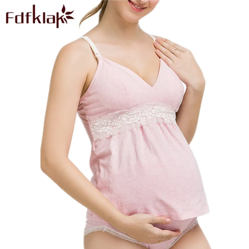 

Fdfklak Summer Sleeveless Maternity Sleepwear Clothes For Pregnant Women Maternity Nightwear For Lactating Moms Clothes L-XXL F1
