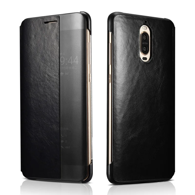 imágenes para XOOMZ para Huawei Mate 9 Pro Caso Ventana de Visualización de Cuero Genuino la Cubierta Del Tirón para Huawei Mate 9 Pro, Mate 9 Porsche Design-Negro imágenes para XOOMZ para Huawei Mate 9 Pro Caso Ventana de Visualización de Cuero Genuino la Cubierta Del Tirón para Huawei Mate 9 Pro, Mate 9 Porsche Design-Negro