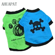 Одежда для собак летние товары Каттен Kleding товары для домашних животных рубашка Hond удобная мягкая дышащая куртка байкера camiseta calavera E