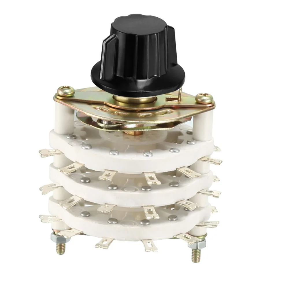 UXCELL 3 4 6 Pole 3 4 Deck Switches 5 6 11 Position Band Channel Rotary