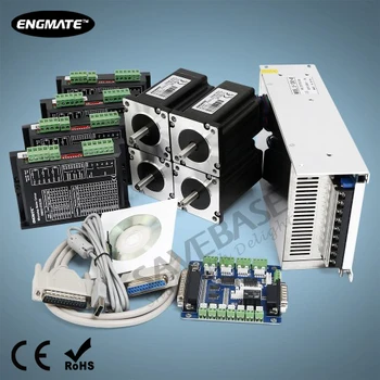 

CNC Kit 4 Axis Breakout Board & Nema24 Stepper Motor For DIY Router/Mill/Plasma