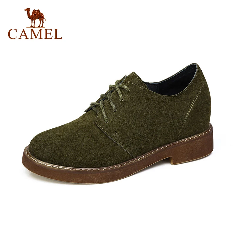 Retro Kamel Weiche Für Frauen Schuhe Neue Black Damen Schuh Niedrigen Kuh Ferse Wildleder Leder Neutral Frühling Einzelne Casual Pumpen green Kollektion a61wBnqfa
