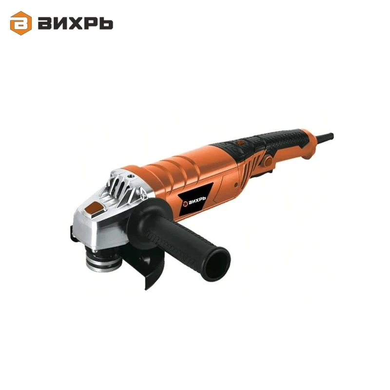 Angle grinder (bulgarian) Vihr USHM-125/1200E Electric portable grinder Angle drive grinder Hand-held grinding tool Polisher Angle grinder (bulgarian) Vihr USHM-125/1200E Electric portable grinder Angle drive grinder Hand-held grinding tool Polisher