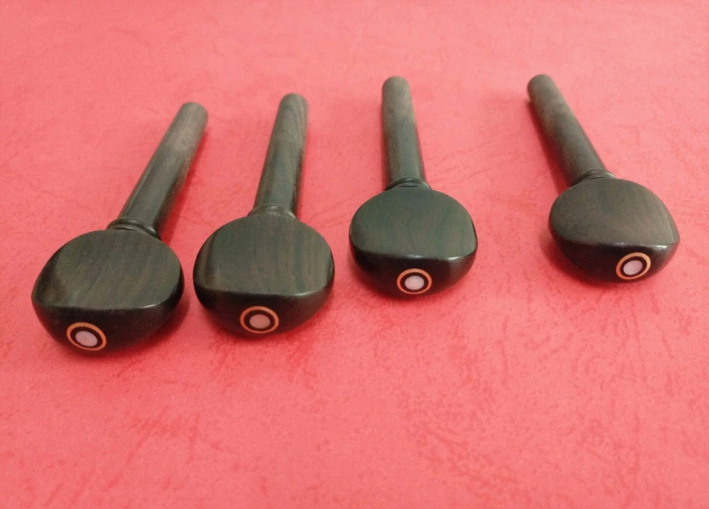 100 pcs High Quality Violin Pegs Natural ebony wood 4/4 Violin Tuning