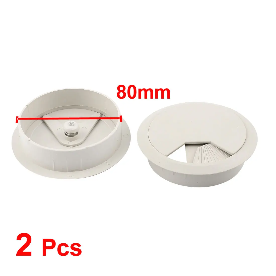 UXCELL Color Computer Desk Outlet Grommet Wire Cable Hole Cover 80Mm