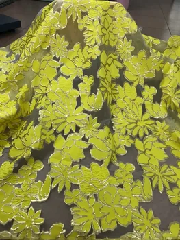 

nigerian tulle lace fabric French Net Lace Fabric JIANXI.C-6103 embroidery mesh fabric